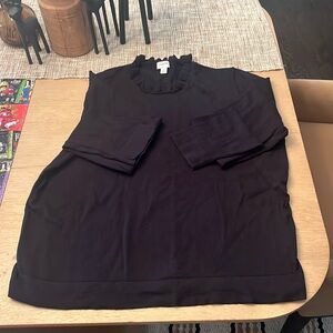 J Crew, size XL, light weight, long sleeve sweater with scallop neckline!
